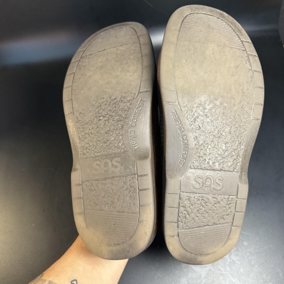 SAS‎ Bout Time Out Shoes Mens Size 8 Leather Walking Comfort Oxford Casual Lace - Picture 6 of 6